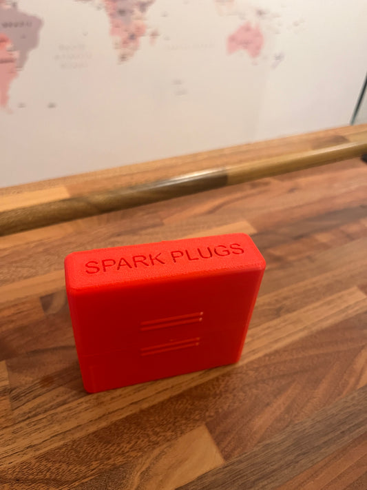 💥 3D Printed Spark Plug Case — Magnetic Closure